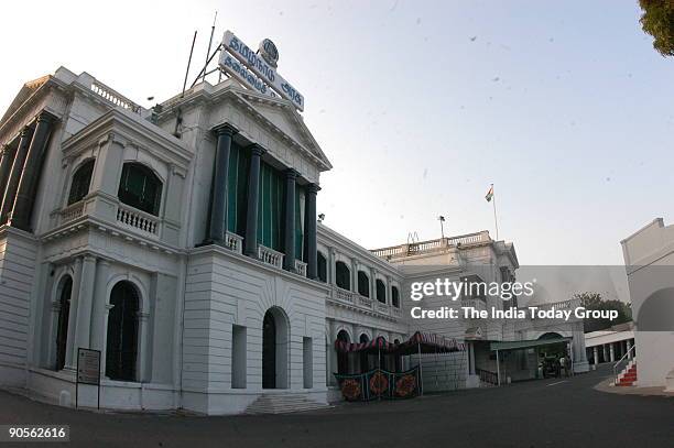 Aerial View of the State Legislative Assembly and the State Secretariat at the Fort St. George in Chennai, Tamil Nadu, India