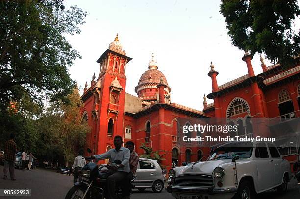 View of the Chennai High Court in Chennai, Tamil Nadu, India