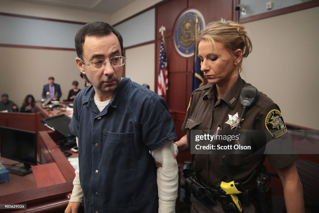 USA Gymnastics Doctor Larry Nassar Sentenced On 7 Charges Of Sexual Assault