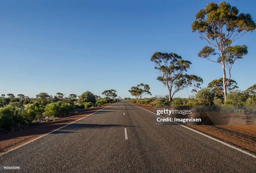 Highway through the desert, Pilbara, Western Australia, Australia
