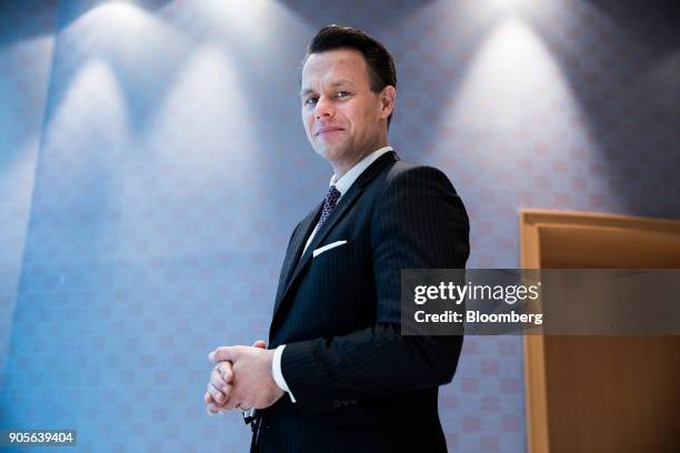 Christoph Boschan, chief executive officer of Wiener Boerse AG, poses for a photograph following an interview during the Euromoney Central And...