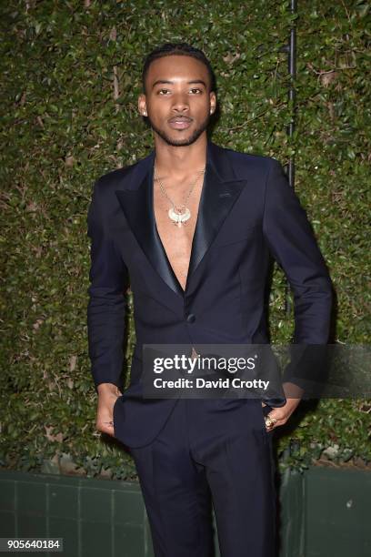 Algee Smith attends the 49th NAACP Image Awards - Arrivals at Pasadena Civic Auditorium on January 15, 2018 in Pasadena, California.