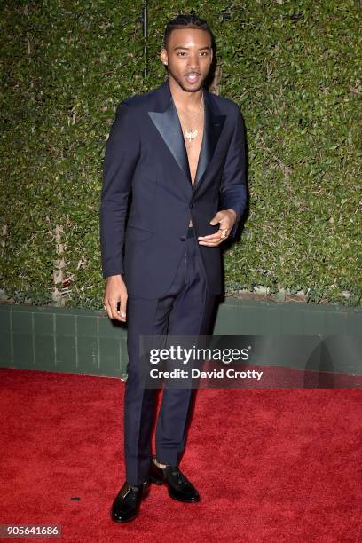 Algee Smith attends the 49th NAACP Image Awards - Arrivals at Pasadena Civic Auditorium on January 15, 2018 in Pasadena, California.