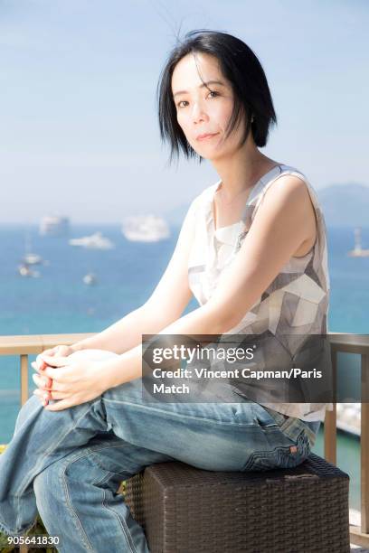 Film director Naomi Kawase is photographed for Paris Match on May 24, 2017 in Cannes, France.