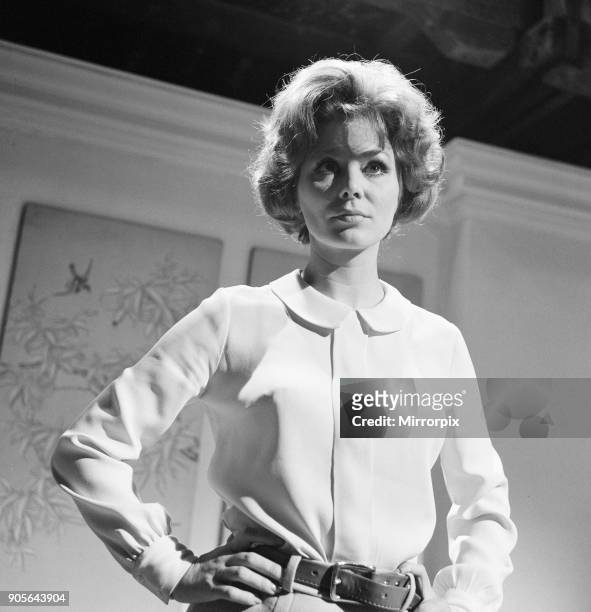 Prudence and the Pill, film rehearsals at Pinewood Studios, Iver Heath, Buckinghamshire, Thursday 14th September 1967 Irina Demick plays the...