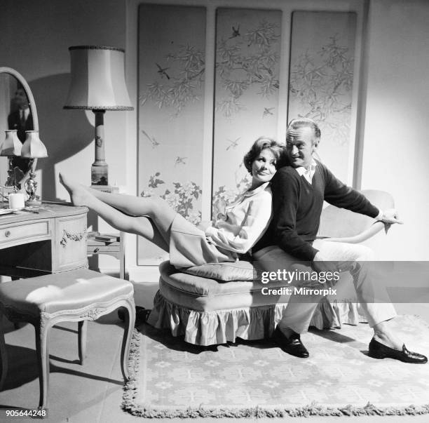 Prudence and the Pill, film rehearsals at Pinewood Studios, Iver Heath, Buckinghamshire, Thursday 14th September 1967 David Niven stars as Gerald...