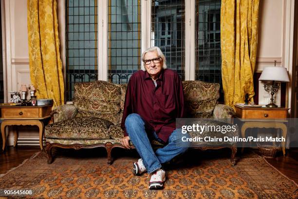 Film director Jean-Claude Brisseau is photographed for Paris Match on January 2, 2018 in Paris, France.