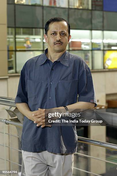Rajeev Gupta, Joint Managing Director, DSP Merrill Lynch, at Shopping Mall in Mumbai, India. Potrait