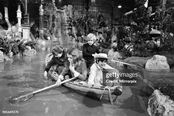 The chocolate room of candy-maker supreme, Willy Wonka, may go down in screen history as not only one of the most impressive studio sets ever...