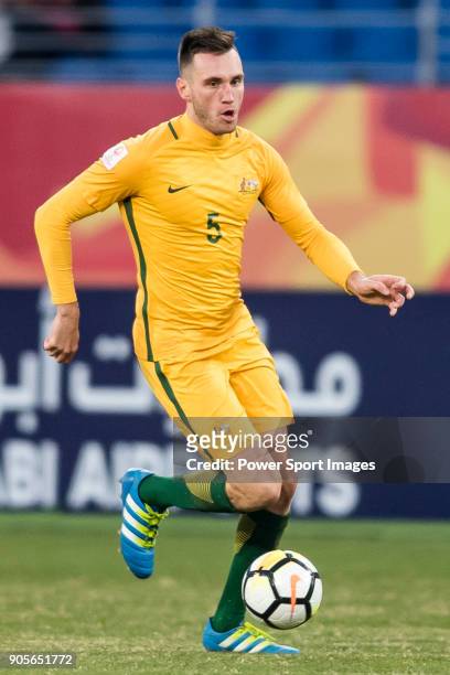 Aleksandar Susnjar of Australia in action during the AFC U23 Championship China 2018 Group D match between Vietnam and Australia at Kunshan Sports...