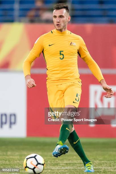 Aleksandar Susnjar of Australia in action during the AFC U23 Championship China 2018 Group D match between Vietnam and Australia at Kunshan Sports...