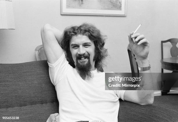 Billy Connolly, comedian from Glasgow, has now hit the big time, he opens in London for a week in his own one man show, pictured relaxing in his...