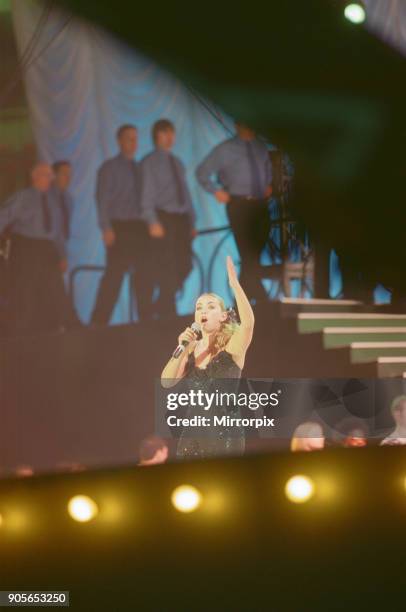 Charlotte Church appearing at Showtime - at The Millennium Stadium, Cardiff, Wales United Kingdom, Concert featuring many of the pop stars of 2001....