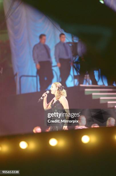 Charlotte Church appearing at Showtime - at The Millennium Stadium, Cardiff, Wales United Kingdom, Concert featuring many of the pop stars of 2001....