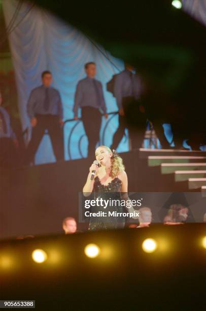 Charlotte Church appearing at Showtime - at The Millennium Stadium, Cardiff, Wales United Kingdom, Concert featuring many of the pop stars of 2001....