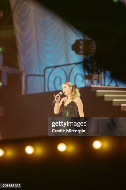 Charlotte Church appearing at Showtime - at The Millennium Stadium, Cardiff, Wales United Kingdom, Concert featuring many of the pop stars of 2001....