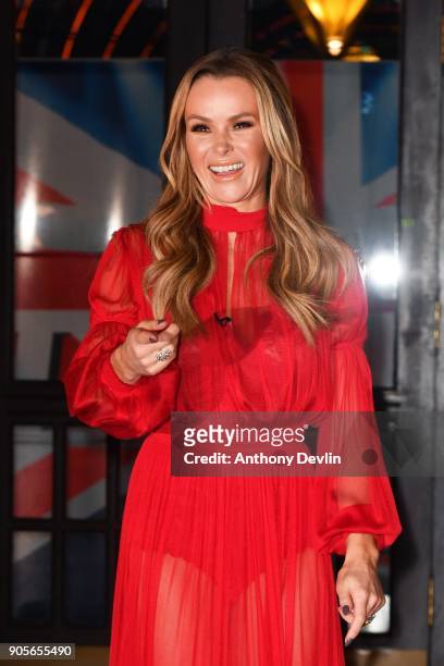 Amanda Holden attends the 'Britain's Got Talent' Blackpool auditions held at Blackpool Opera House on January 16, 2018 in Blackpool, England.