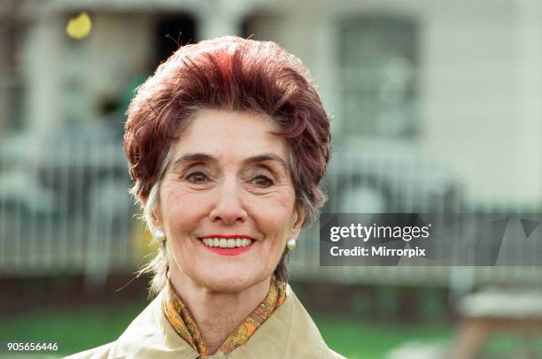 Dot Cotton, played by June Brown, is set to return to EastEnders on 14th April. She is pictured in Gravesend, 25th February 1997.