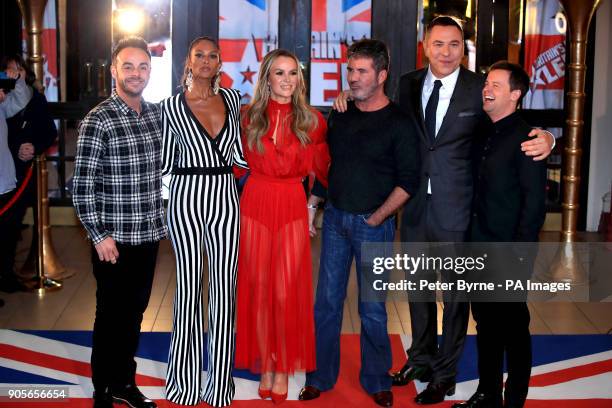 Ant McPartlin , Alesha Dixon, Amanda Holden, Simon Cowell, David Walliams and Declan Donnelly attending the Britain's Got Talent Photocall at the...