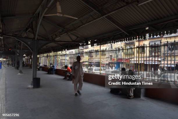 Byculla Railway Station on January 15, 2018 in Mumbai, India. The 157-year-old Byculla station will soon be restored to its former glory as the...