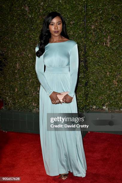 Nia Jervier attends the 49th NAACP Image Awards - Arrivals at Pasadena Civic Auditorium on January 15, 2018 in Pasadena, California.