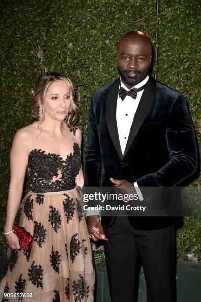Iva Colter and Mike Colter attends the 49th NAACP Image Awards - Arrivals at Pasadena Civic Auditorium on January 15, 2018 in Pasadena, California.
