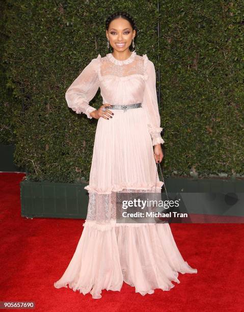 Logan Browning arrives to the 49th NAACP Image Awards held at Pasadena Civic Auditorium on January 15, 2018 in Pasadena, California.