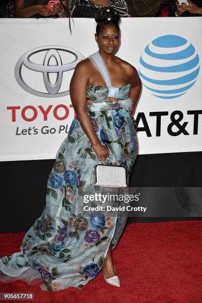 Leontine Abdullah attends the 49th NAACP Image Awards - Arrivals at Pasadena Civic Auditorium on January 15, 2018 in Pasadena, California.