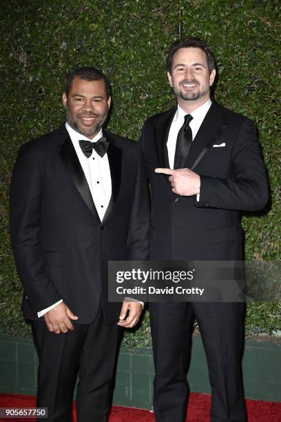 Jordan Peele and Mark Boal attends the 49th NAACP Image Awards - Arrivals at Pasadena Civic Auditorium on January 15, 2018 in Pasadena, California.