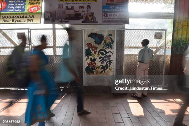 Byculla Railway Station on January 15, 2018 in Mumbai, India. The 157-year-old Byculla station will soon be restored to its former glory as the...