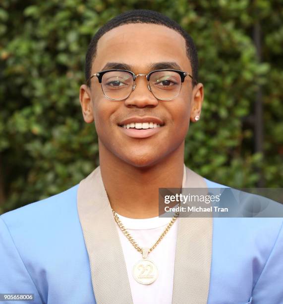 Michael Rainey Jr. Arrives to the 49th NAACP Image Awards held at Pasadena Civic Auditorium on January 15, 2018 in Pasadena, California.