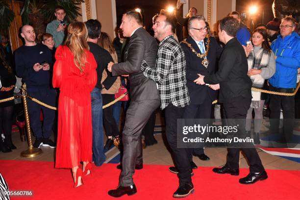 David Walliams and Ant McPartlin share a joke as judges and presenters attend the 'Britain's Got Talent' Blackpool auditions held at Blackpool Opera...