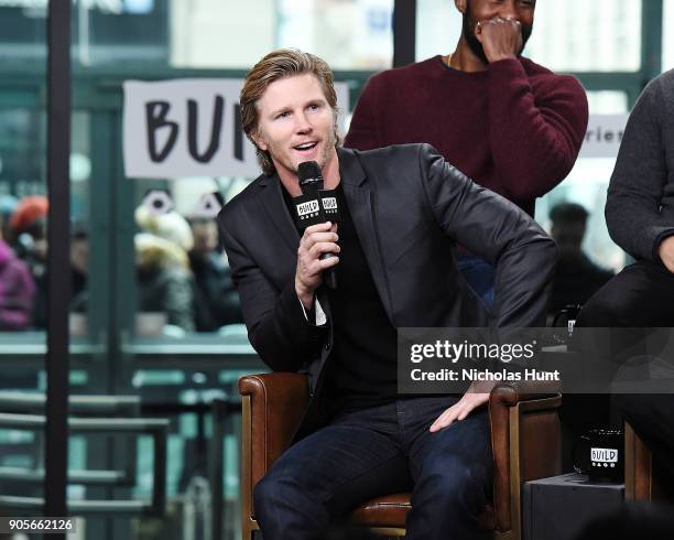 Actor Thad Luckinbill attends the Build Series to discuss '12 Strong' at Build Studio on January 16, 2018 in New York City.