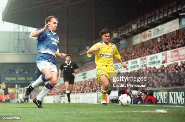 English League Division One match at Portman Road. Huddersfield Town A.FC 1- 2 Ipswich Town FC Ben Thornley, 1st May 1996.