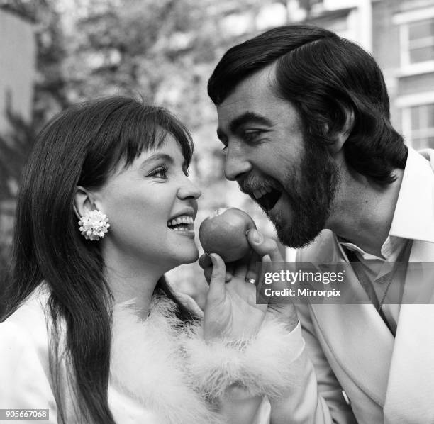 Actor John Alderton, who plays the school teacher in ITV series 'Please Sir' was today secretly married to actress Pauline Collins. They wed at...