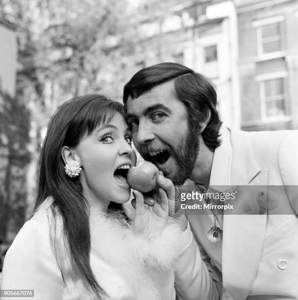 Actor John Alderton, who plays the school teacher in ITV series 'Please Sir' was today secretly married to actress Pauline Collins. They wed at...