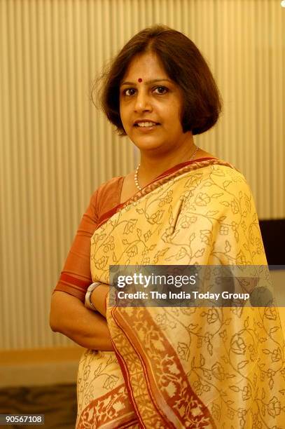 Kalpana Jaishankar, Vice-President, Human Resources and People Development, Patni Software Solutions, poses at office, in Mumbai, India. Potrait