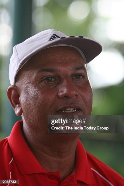 Gajendra Singh, lawn tennis coach at DLTA.