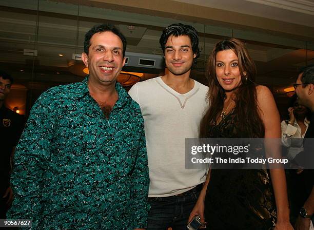 Pooja Bedi with Hanif Hilal at the launching of Men's Health in Mumbai, Maharashtra, India