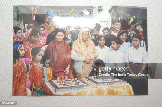 Old Photofraphs of HH Maharani Gayatri Devi with Princess Mom Rajawongse Priyanandana Rangsit of the Royal Family Thailand the Rani of late Maharaj...