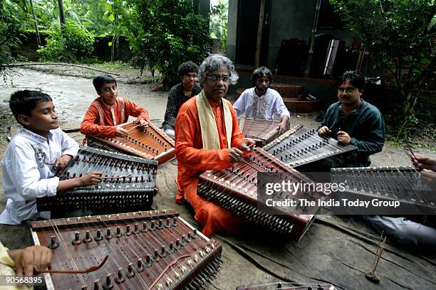 Gurukul students, during practice in Kolkata, West Bengal, India