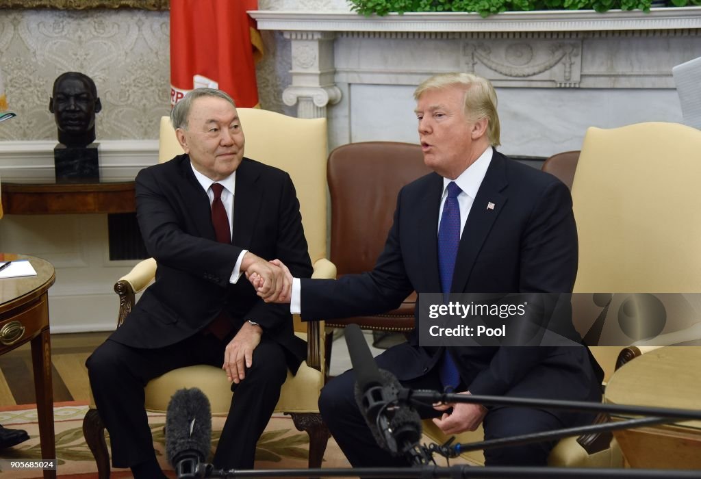 President Trump Hosts Kazakh President Nazarbayev At The White House