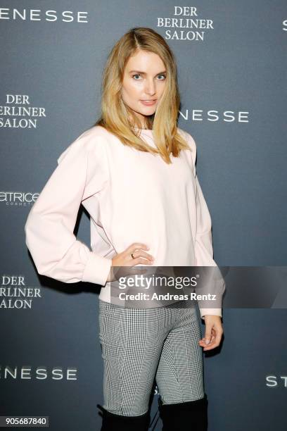 VIPs attend the Strenesse presentation during 'Der Berliner Salon' AW 18/19 at The Gate on January 16, 2018 in Berlin, Germany.