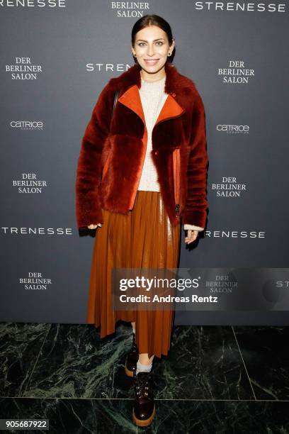 VIPs attend the Strenesse presentation during 'Der Berliner Salon' AW 18/19 at The Gate on January 16, 2018 in Berlin, Germany.