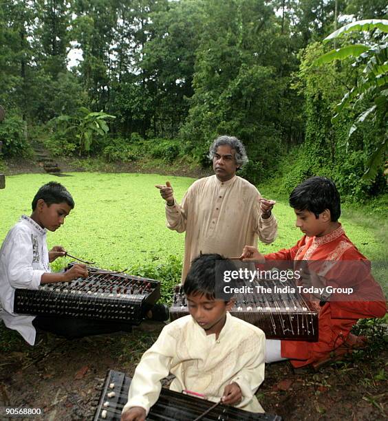Gurukul students, during practice in Kolkata, West Bengal, India