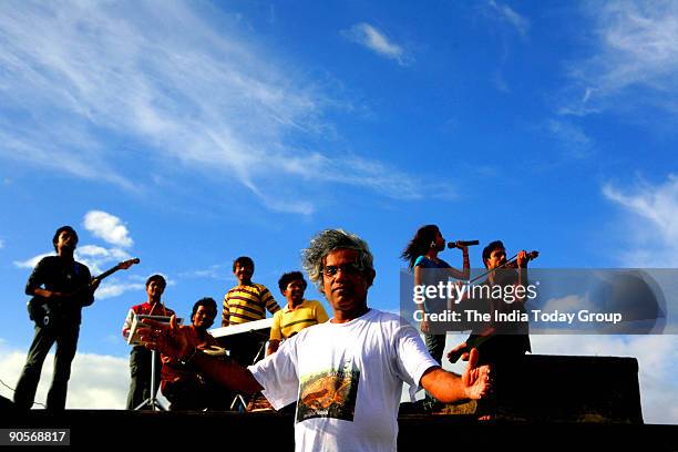 Gurukul students, during practice in Kolkata, West Bengal, India