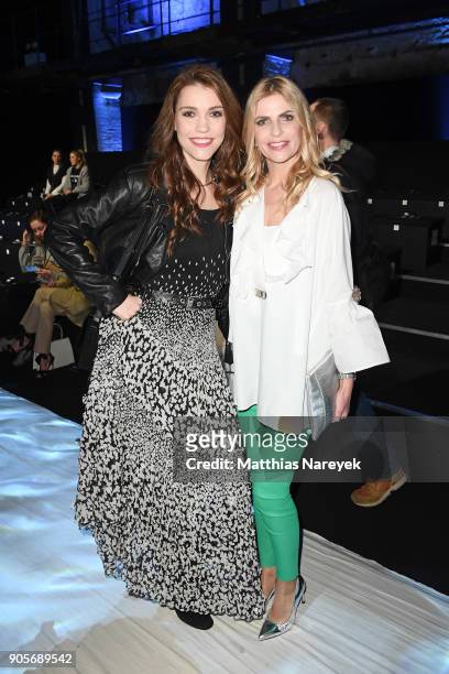 Annett Moeller and Tania Buelter attend the Riani show during the MBFW Berlin January 2018 at ewerk on January 16, 2018 in Berlin, Germany.