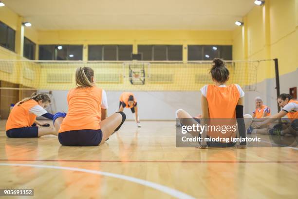 spel om te beginnen - volleyball stockfoto's en -beelden