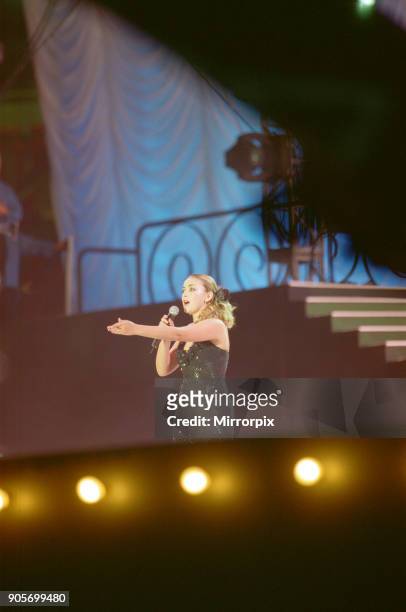 Charlotte Church appearing at Showtime - at The Millennium Stadium, Cardiff, Wales United Kingdom, Concert featuring many of the pop stars of 2001....