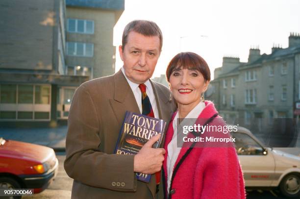 June Brown and Tony Warren at the Theatre Royal, Bath. 7th January 1994.